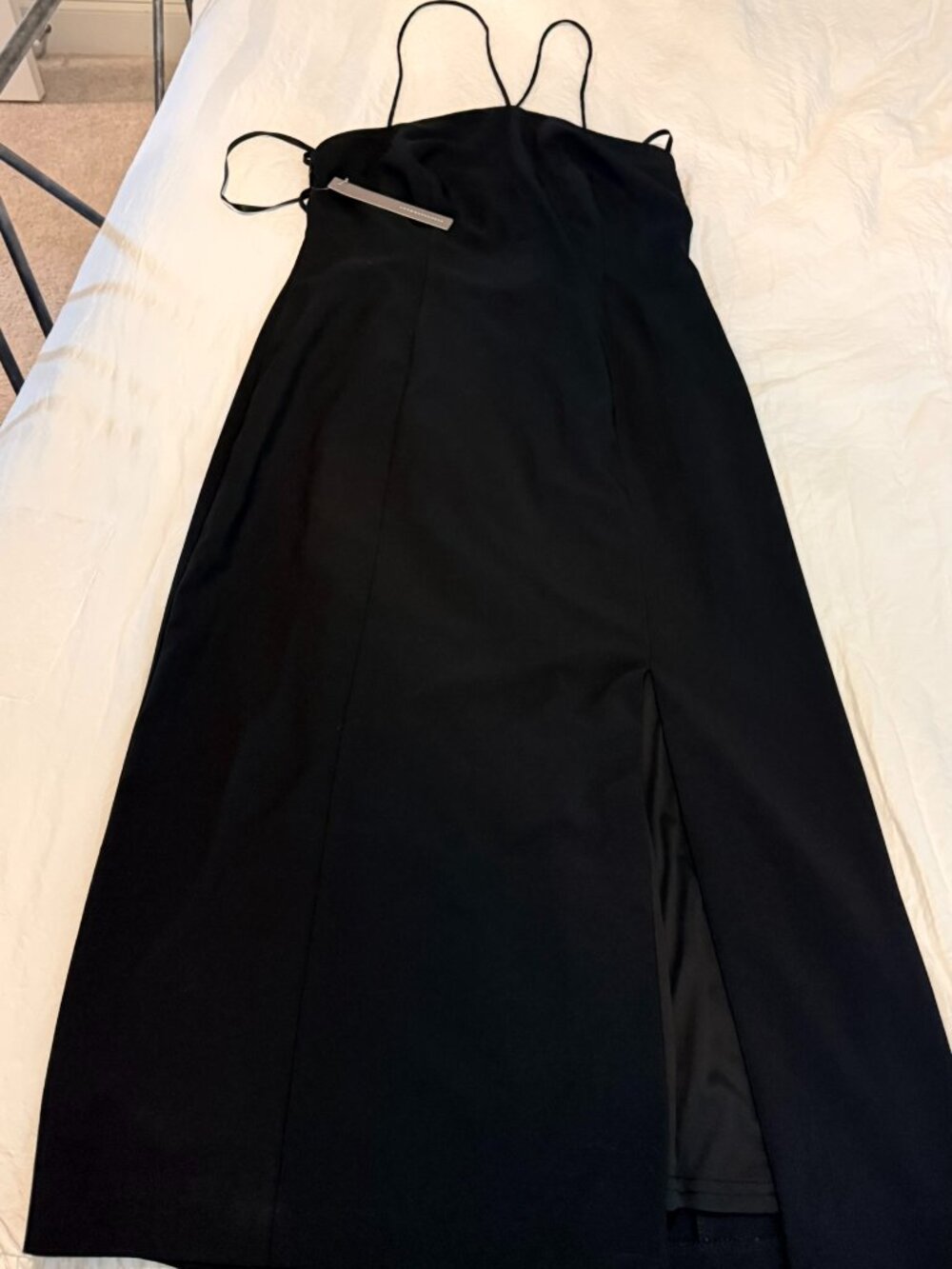 Hutch Black Cocktail Dress from Anthropologie with tie strings. Black.  NWT. (S)